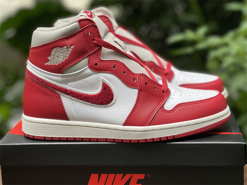 Pure original version_ Air Jordan 1 High OG _Chenille_ White and Red Chicago_ Item Number_ DJ4891-061_ full code shipment 36--44.5-4c9995d4